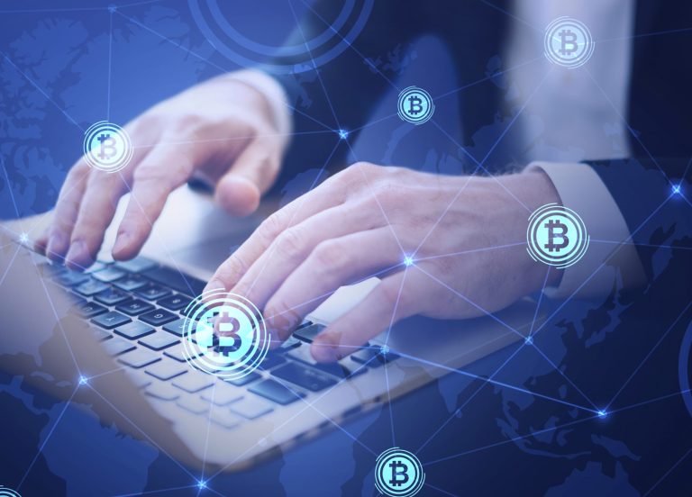 man-using-laptop-work-connect-with-others